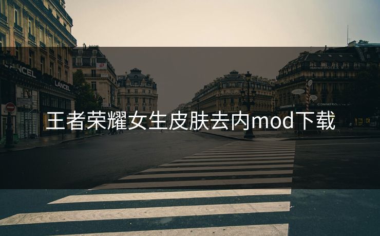 王者荣耀女生皮肤去内mod下载